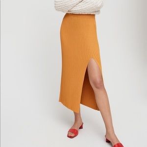 Wilfred Knit Slit Skirt